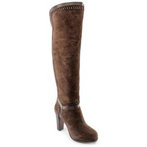 Genuine Suede, Thigh High Marina, Brown Boot